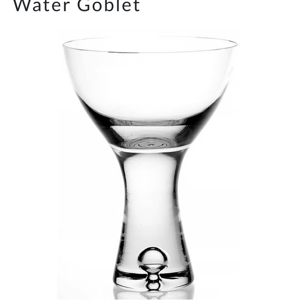 Southern living water goblet tribeca never used